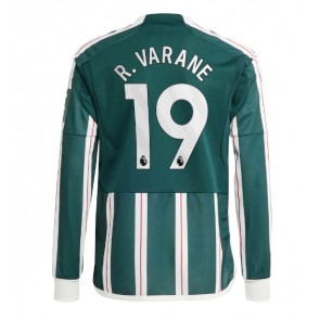 Lacne Muži Futbalové dres Manchester United Raphael Varane #19 2023-24 Dlhy Rukáv - Preč